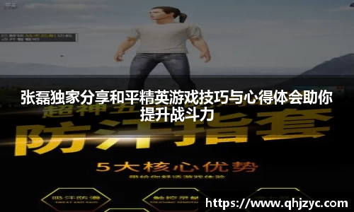 张磊独家分享和平精英游戏技巧与心得体会助你提升战斗力